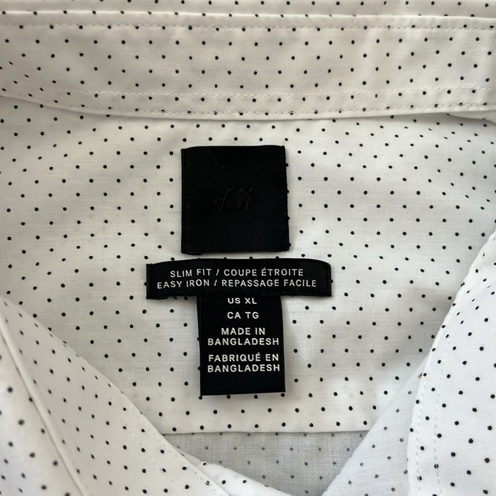 H&M Slim Fot Button Down Long Sleeve Shirt - Picture 2 of 3